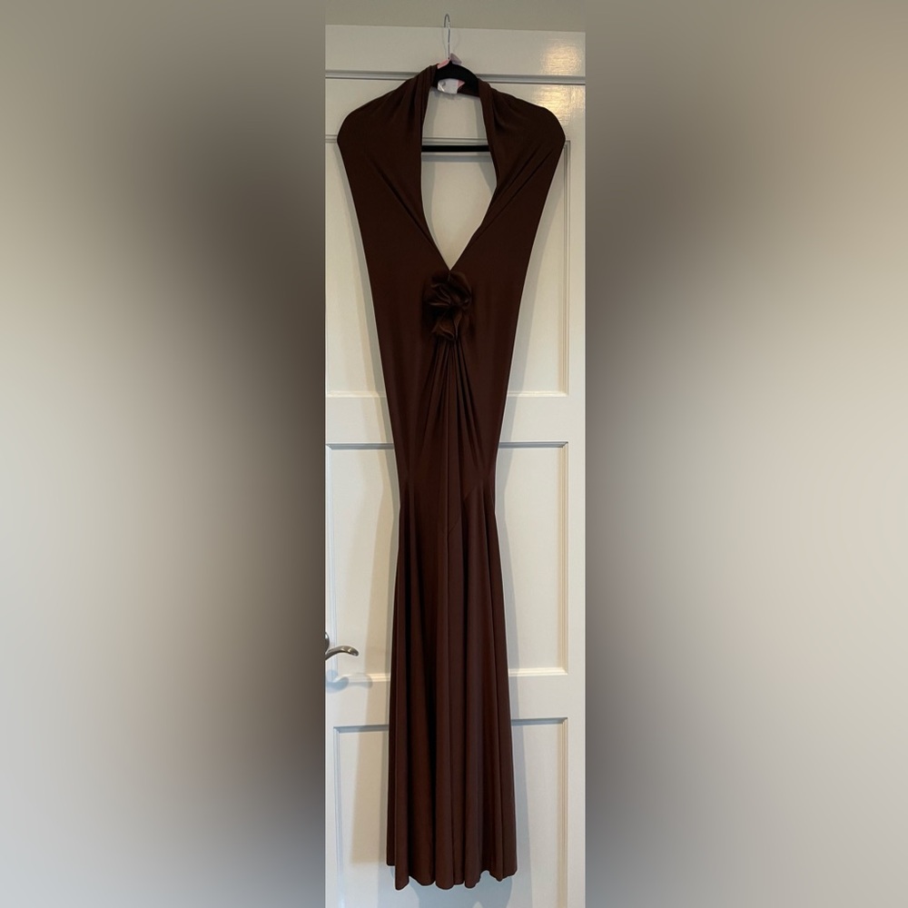 Deme by Gabriella Elida Dress in Chocolate Brown - Picture 5 of 8